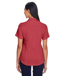 Harriton M570W Tile Red — on model back
