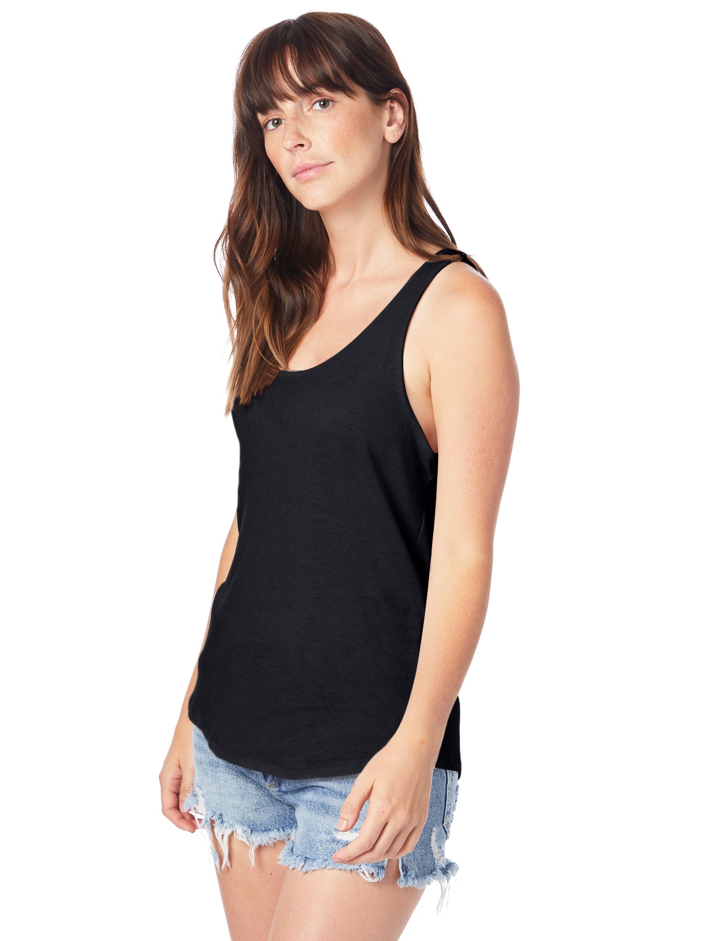 Women's Backstage Vintage Jersey Tank - Black