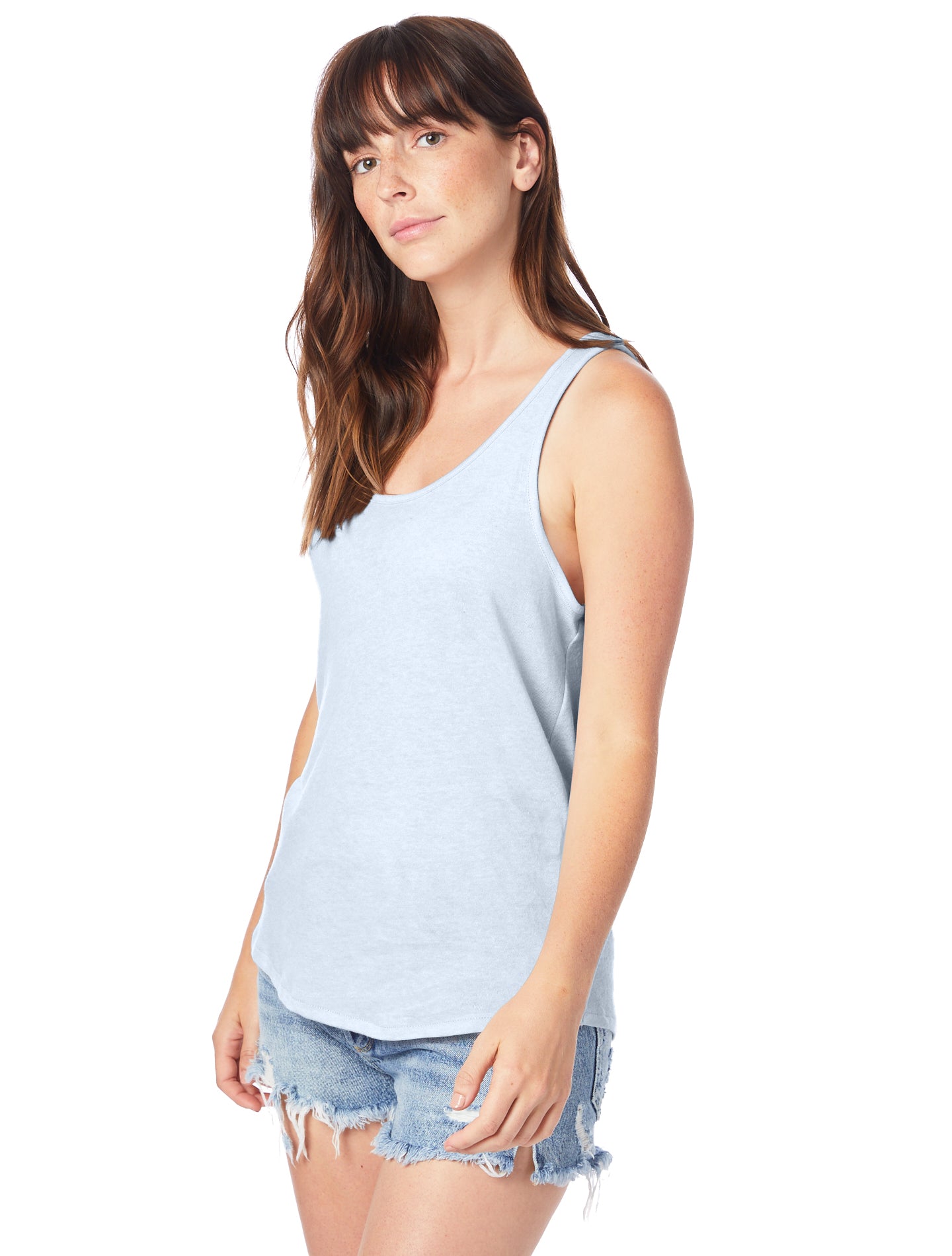 Women's Backstage Vintage Jersey Tank - Blue Sky