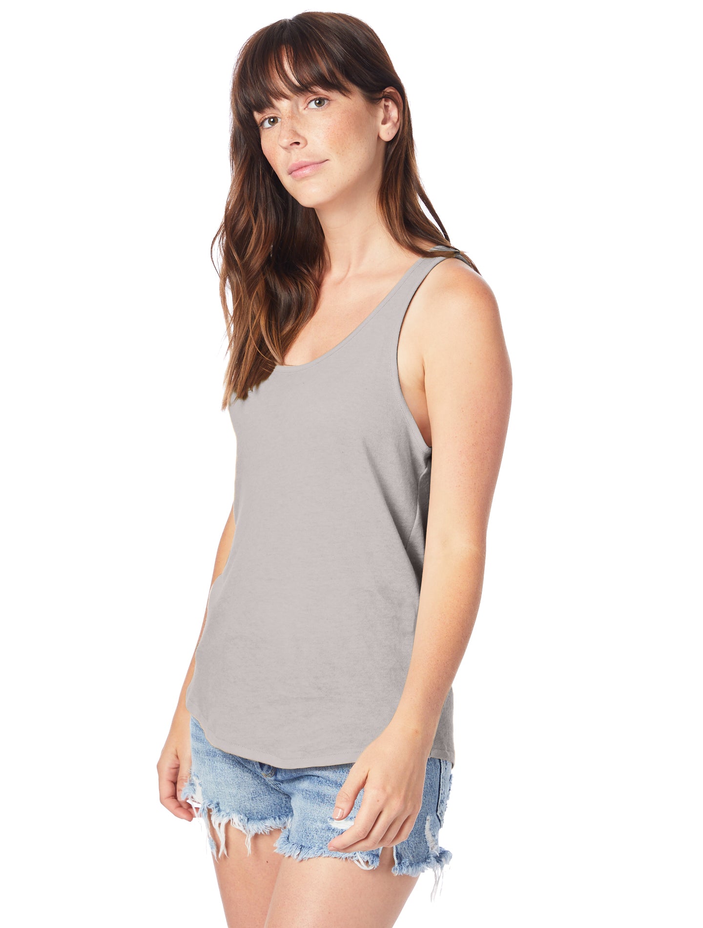 Women's Backstage Vintage Jersey Tank - Smoke
