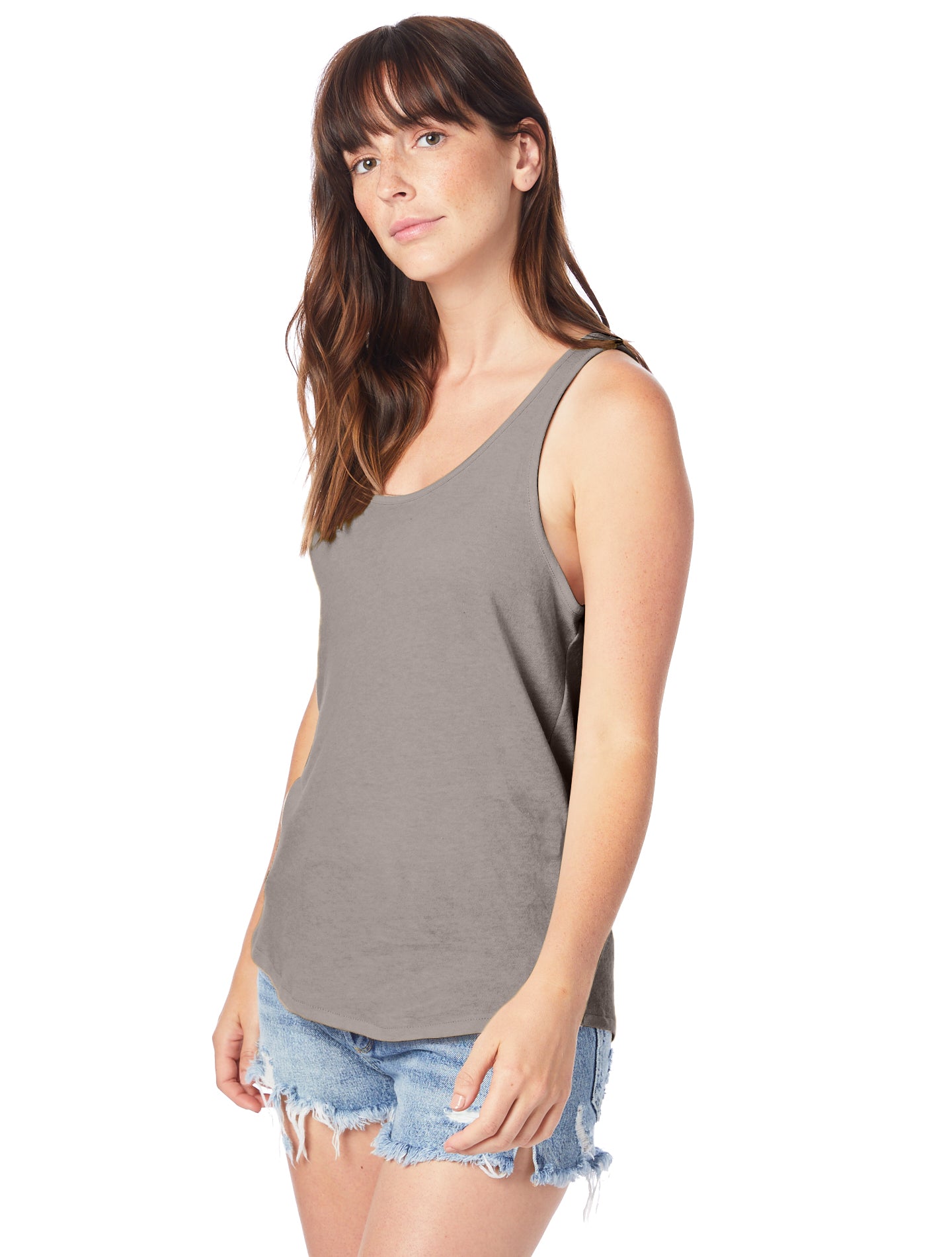 Women's Backstage Vintage Jersey Tank - Vintage Coal