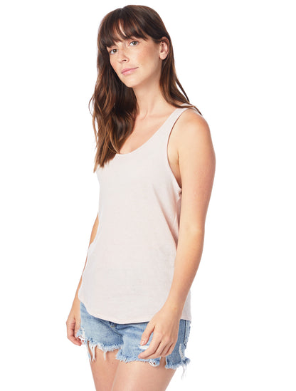 Women's Backstage Vintage Jersey Tank - Vintage Faded Pink