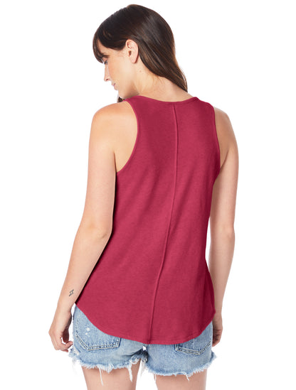 Women's Backstage Vintage Jersey Tank - Vintage Pink