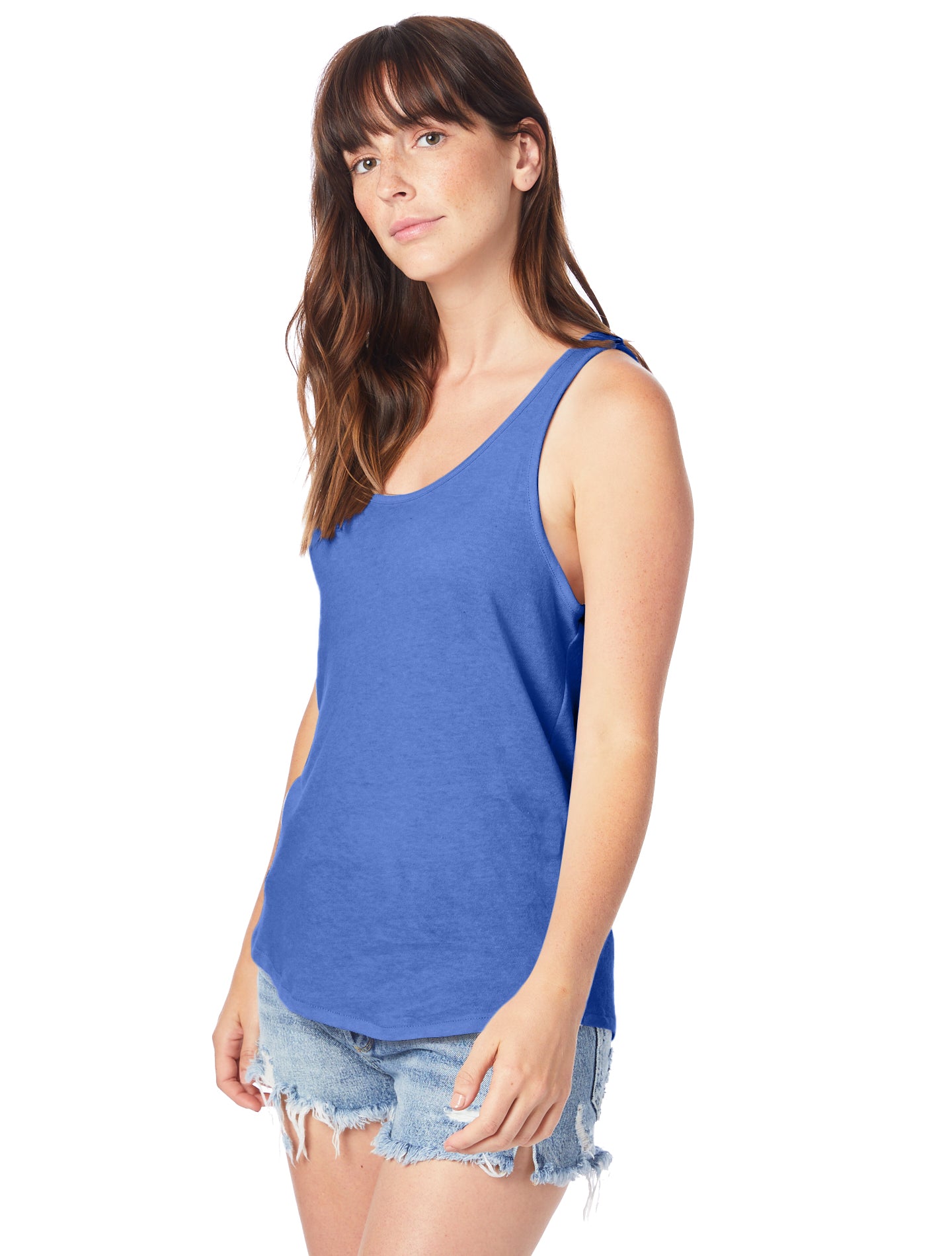 Women's Backstage Vintage Jersey Tank - Vintage Royal