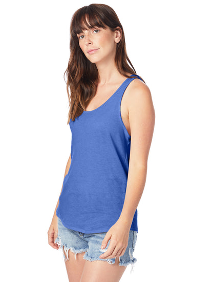 Women's Backstage Vintage Jersey Tank - Vintage Royal