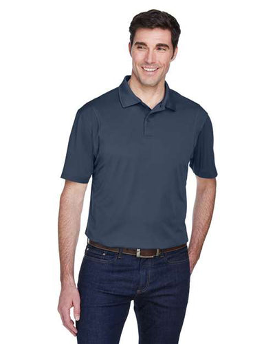 Harriton M354 Navy — on model front