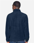 Harriton M980 Navy — on model back