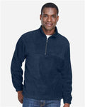 Harriton M980 Navy — on model front