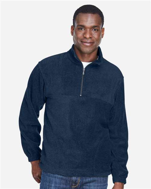 Harriton M980 Navy — on model front