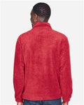 Harriton M980 Red — on model back