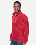 Harriton M980 Red — on model side