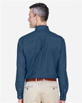 Harriton M550 Dark Denim — on model back