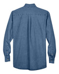 Harriton M550 Light Denim — back