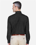 Harriton M550 Washed Black — on model back