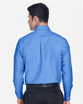 Harriton M600 French Blue — on model back