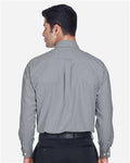 Harriton M600 Oxford Grey — on model back