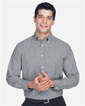 Harriton M600 Oxford Grey — on model front