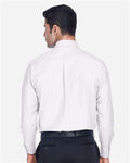 Harriton M600 White — on model back