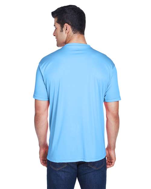 UltraClub 8420 Columbia Blue — on model back