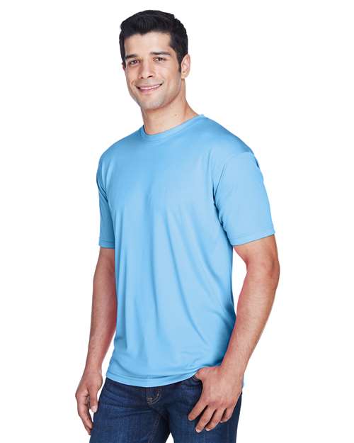 UltraClub 8420 Columbia Blue — on model side