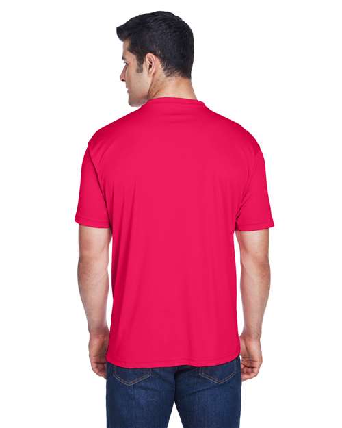 UltraClub 8420 Red — on model back