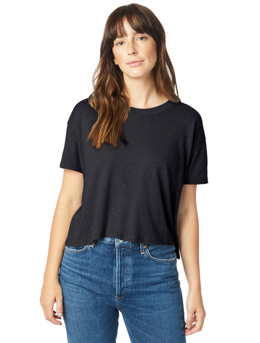 Women's Headliner Cropped T-Shirt - Black