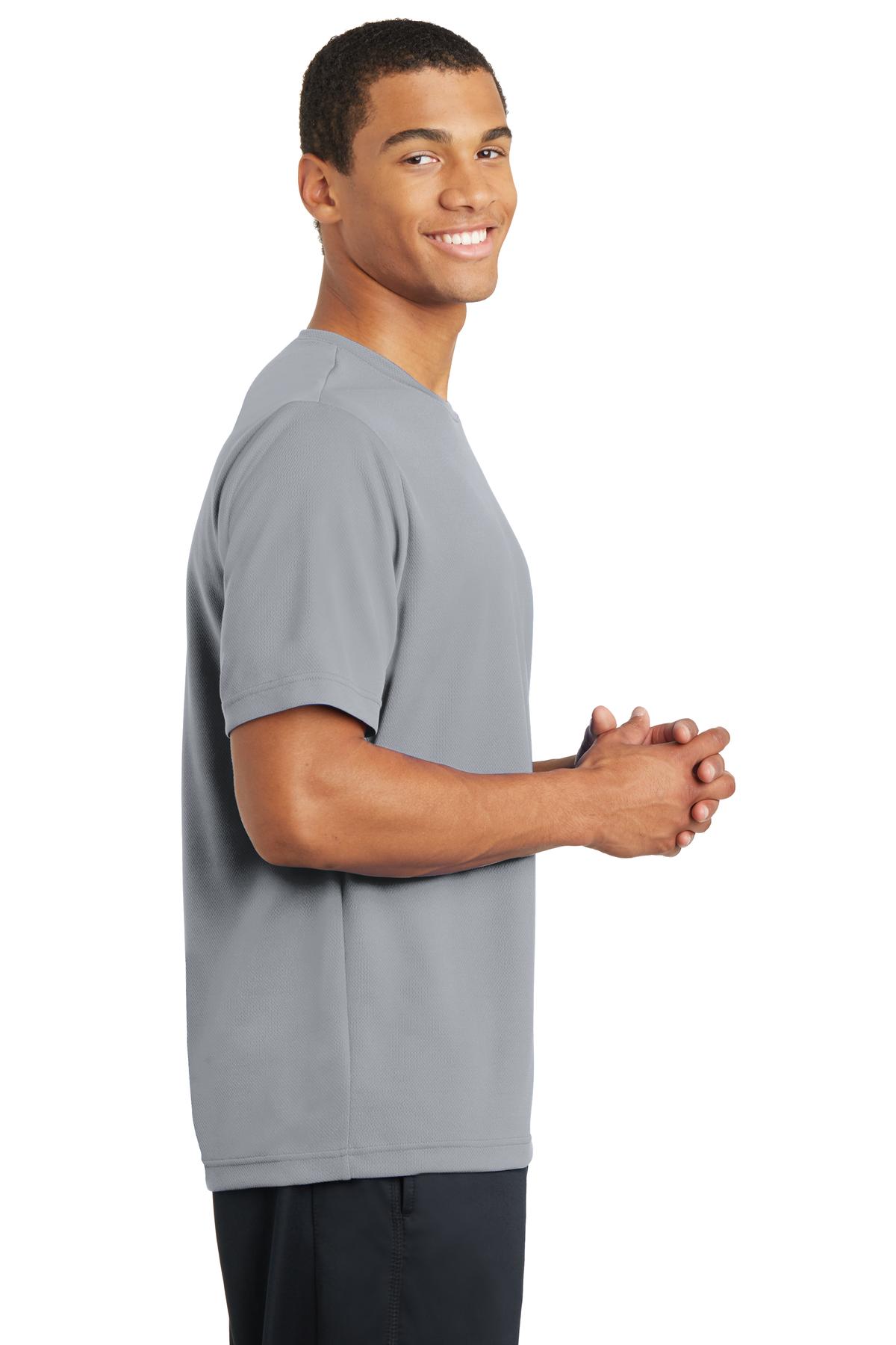 Unisex PosiCharge RacerMesh Tee - Silver