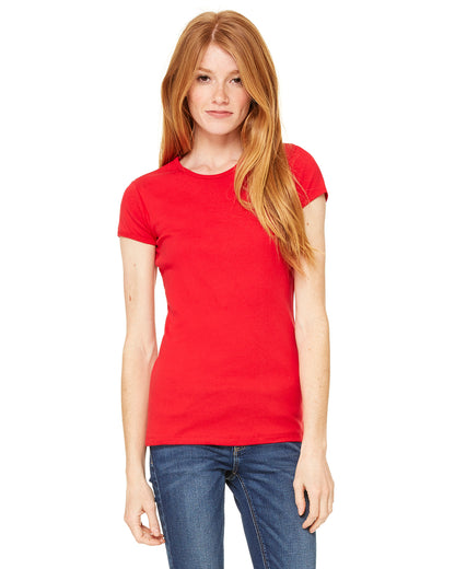 Women's Baby Rib Short-Sleeve T-Shirt - Red