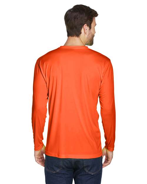 UltraClub 8422 Bright Orange — on model back