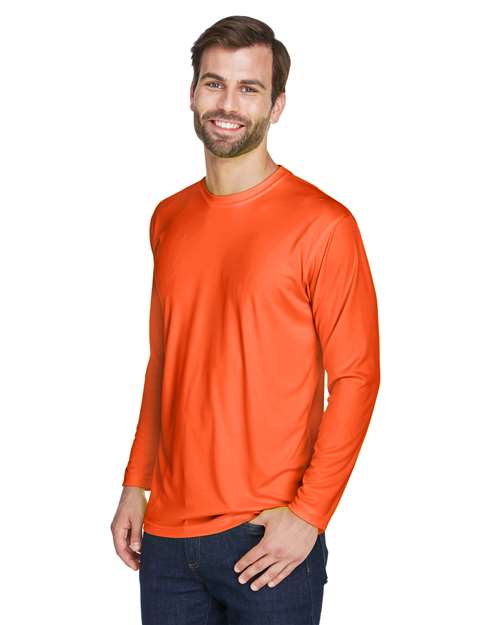 UltraClub 8422 Bright Orange — on model side