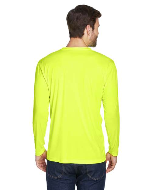 UltraClub 8422 Bright Yellow — on model back