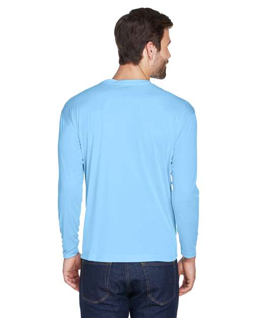 UltraClub 8422 Columbia Blue — on model back