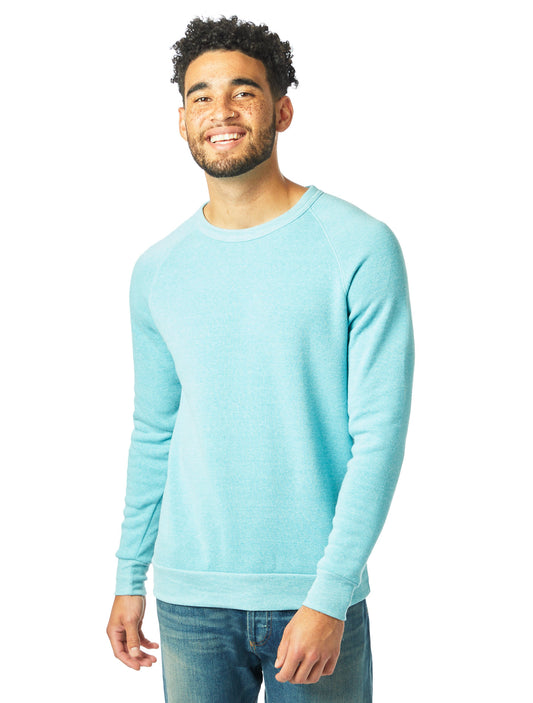 Unisex Champ Eco-Fleece Solid Sweatshirt - Eco Aqua