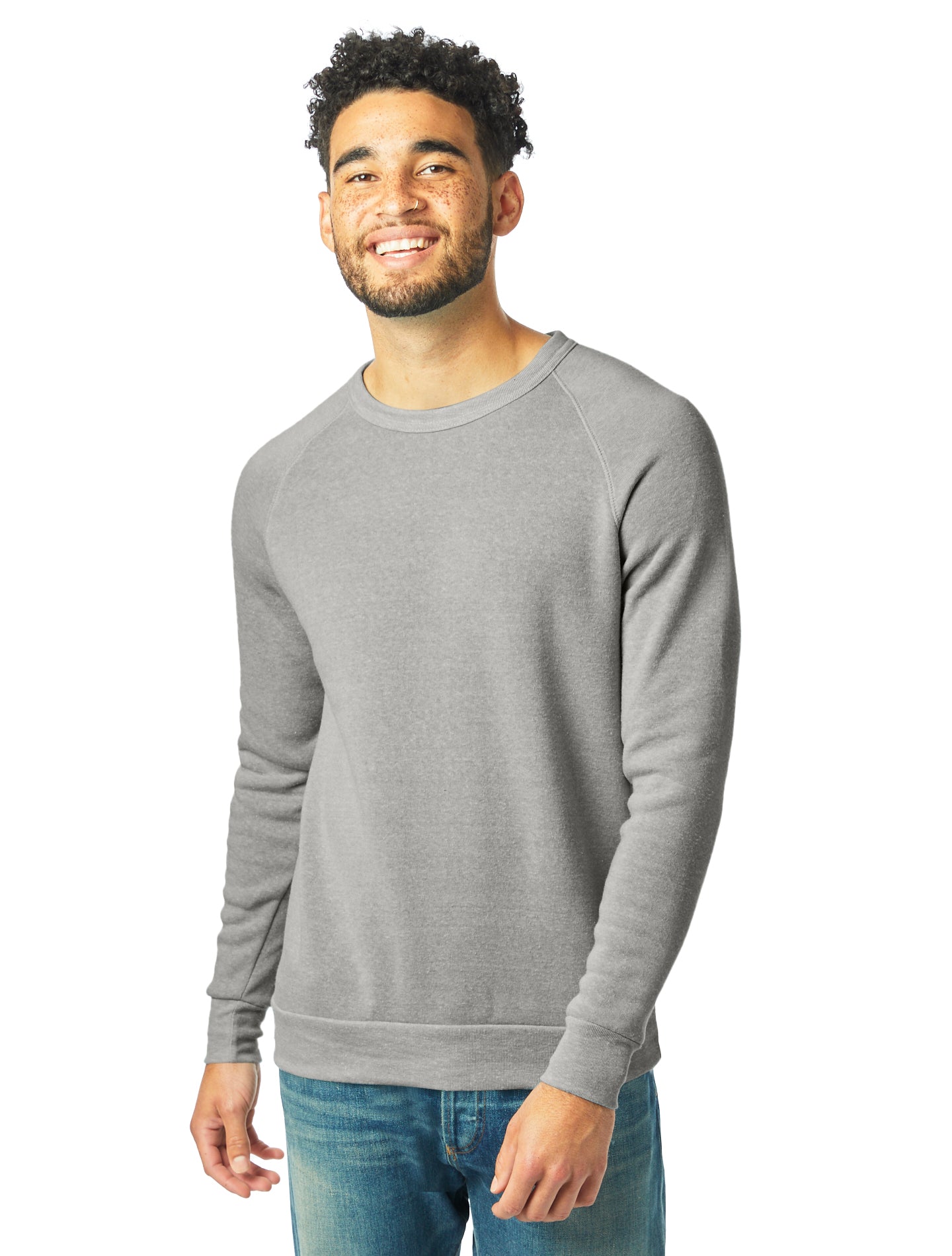 Unisex Champ Eco-Fleece Solid Sweatshirt - Eco Light Gray