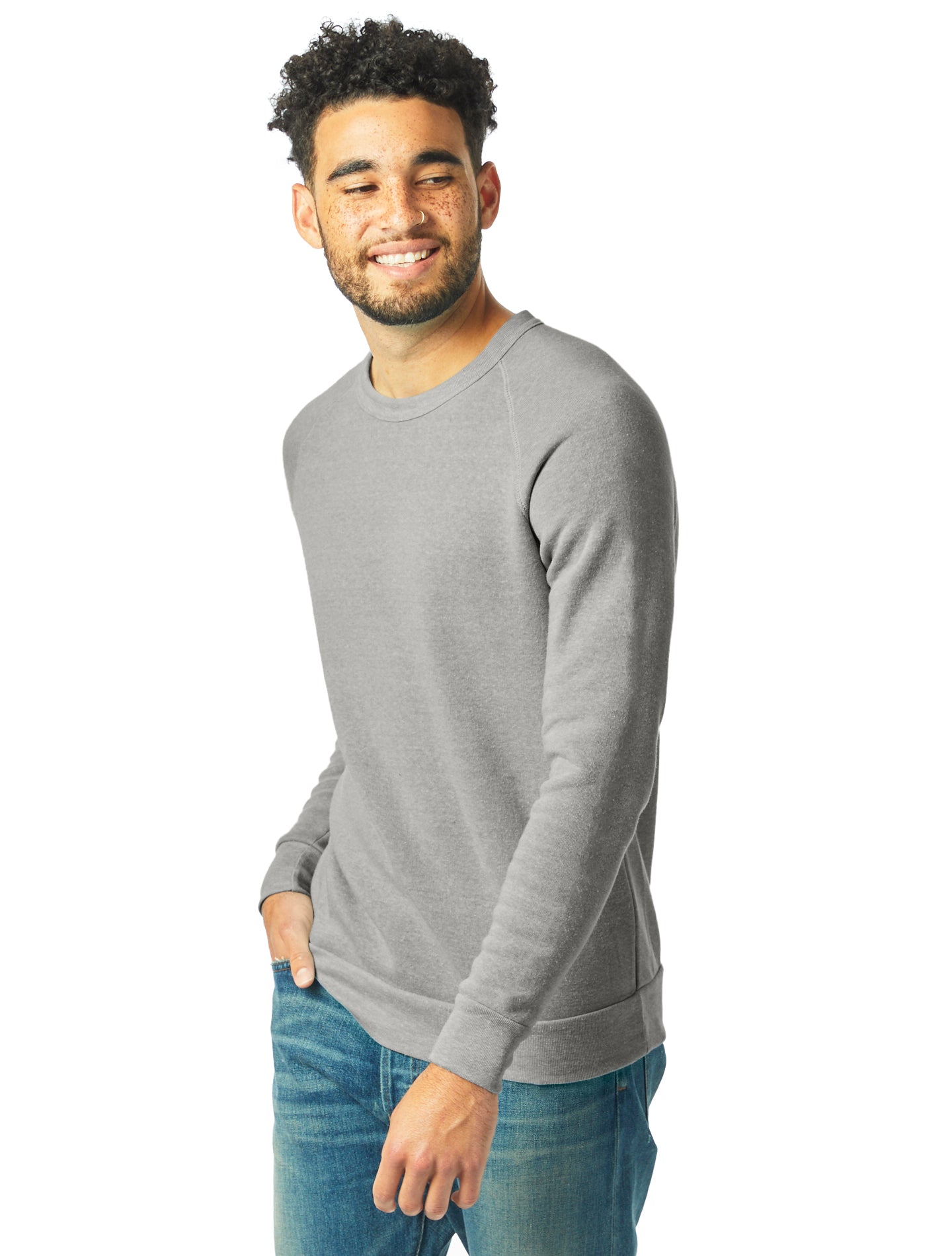 Unisex Champ Eco-Fleece Solid Sweatshirt - Eco Light Gray