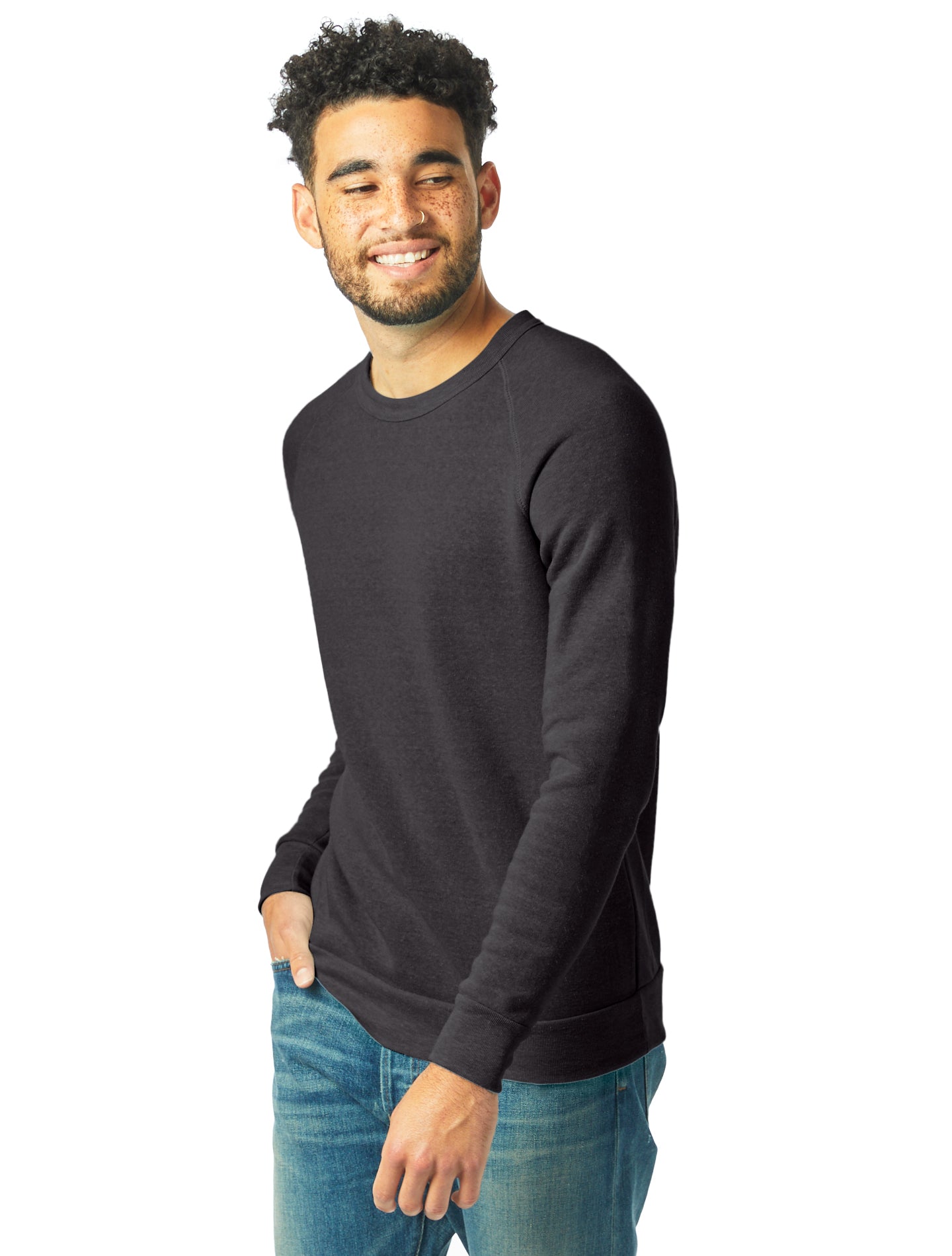Unisex Champ Eco-Fleece Solid Sweatshirt - Eco True Black