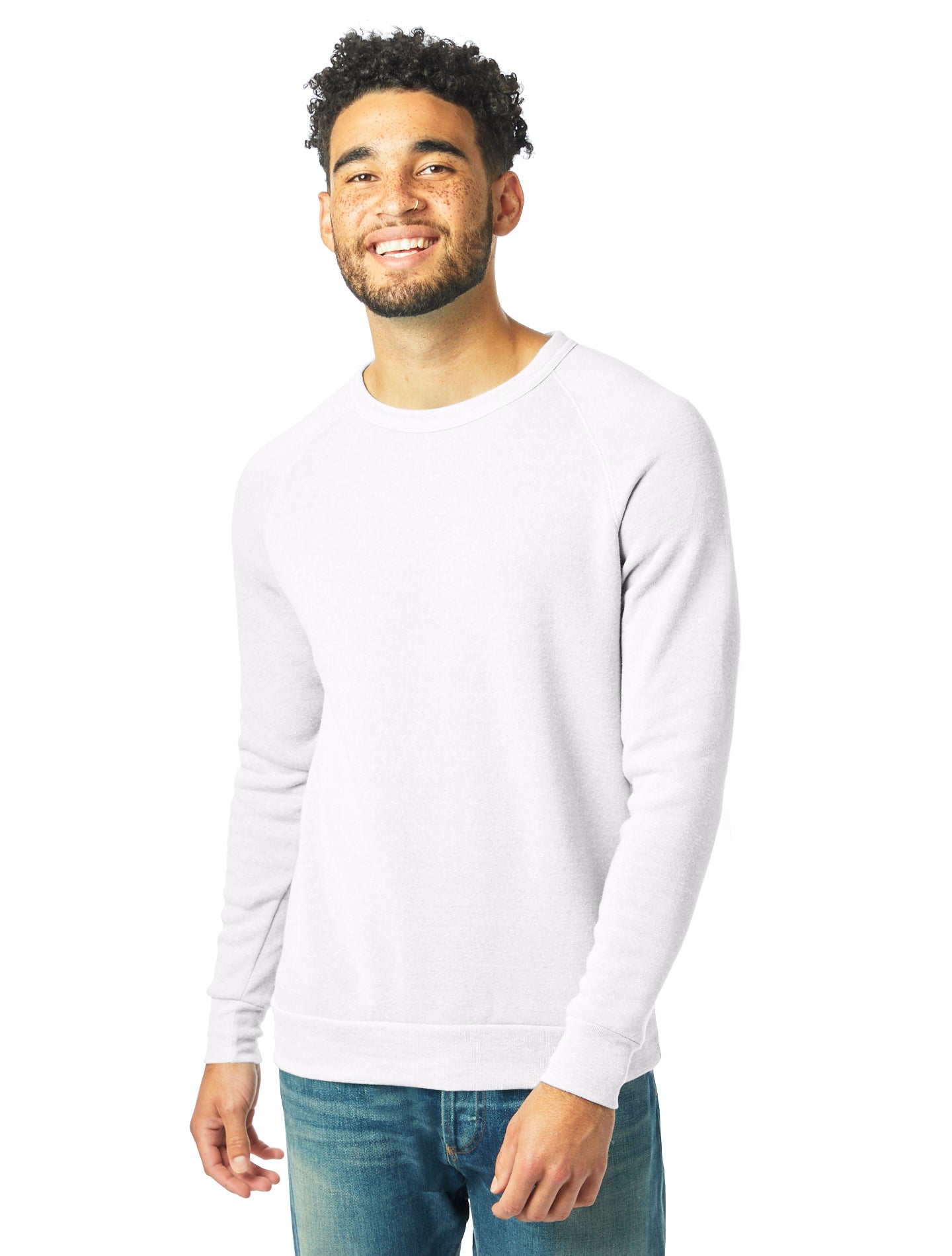 Unisex Champ Eco-Fleece Solid Sweatshirt - Eco White