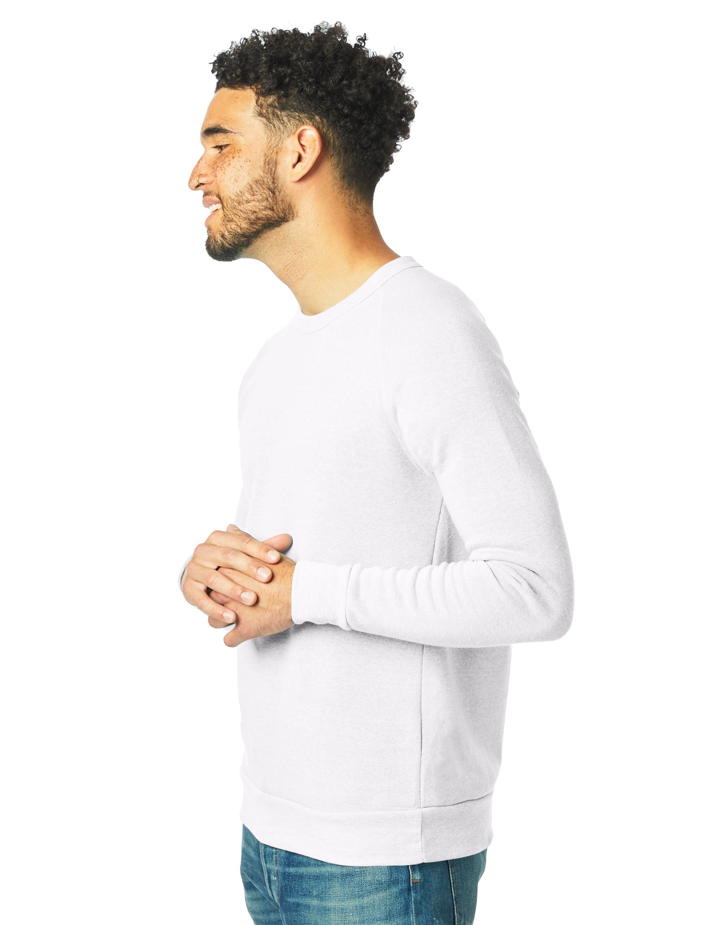Unisex Champ Eco-Fleece Solid Sweatshirt - Eco White
