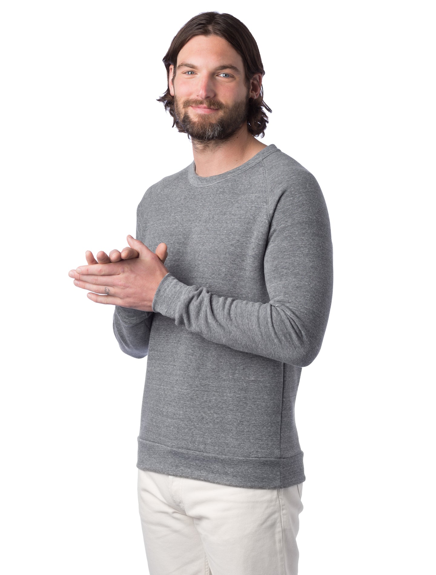 Unisex Champ Eco-Fleece Solid Sweatshirt - Eco Gray