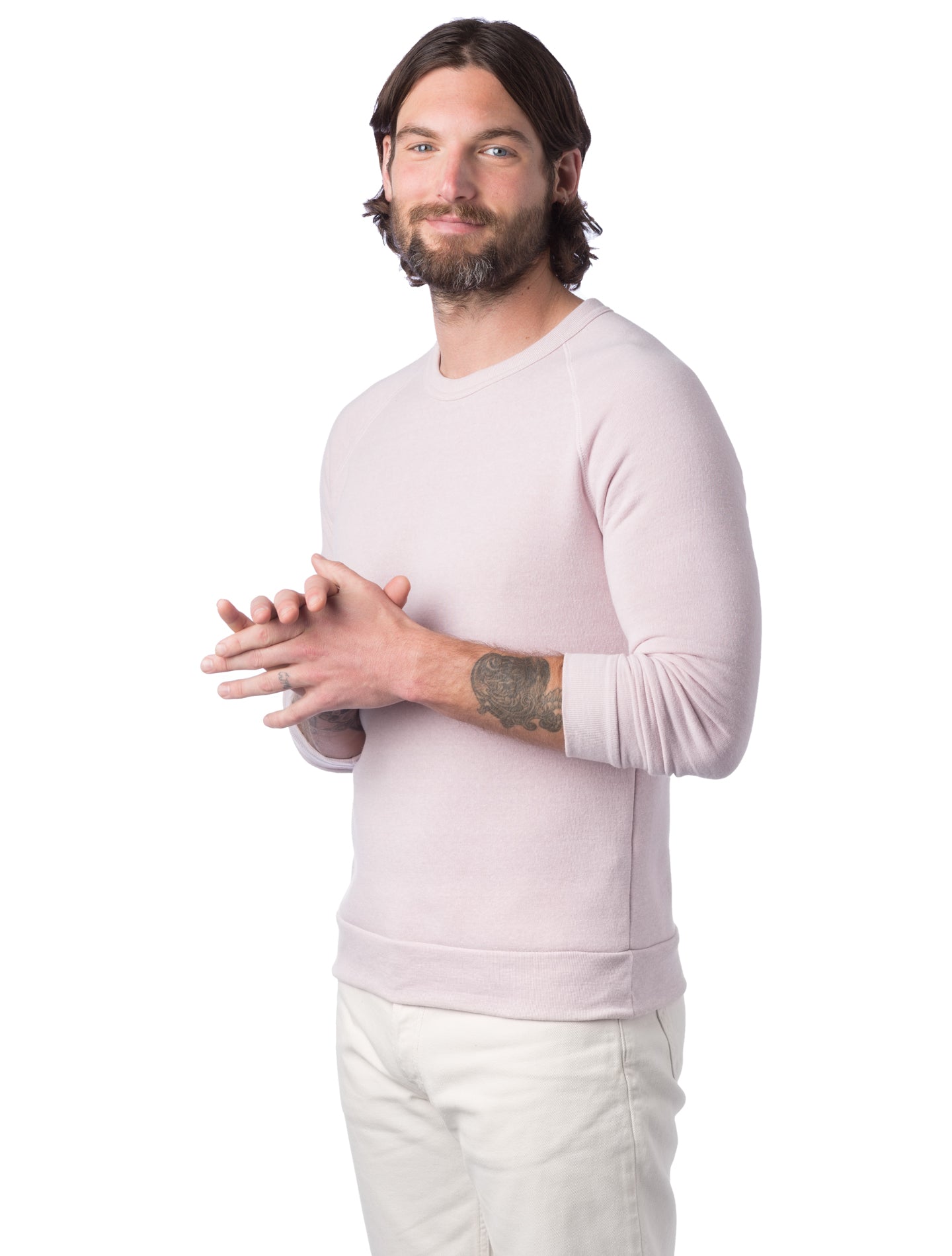 Unisex Champ Eco-Fleece Solid Sweatshirt - Eco Rose Quartz