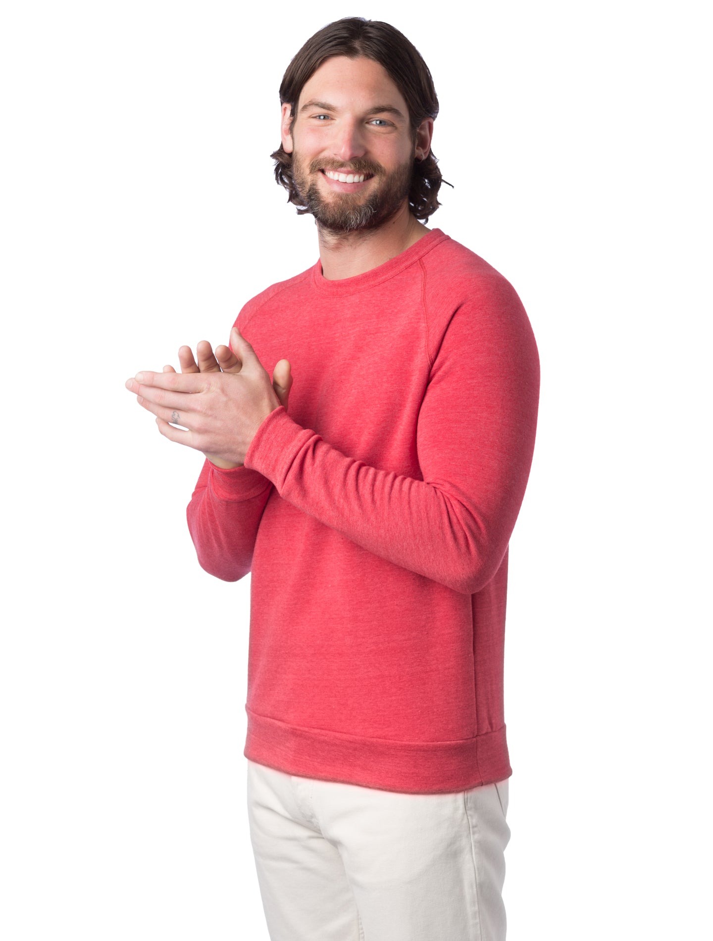 Unisex Champ Eco-Fleece Solid Sweatshirt - Eco True Red