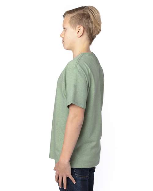 Threadfast Apparel 600A Army Heather — on model side