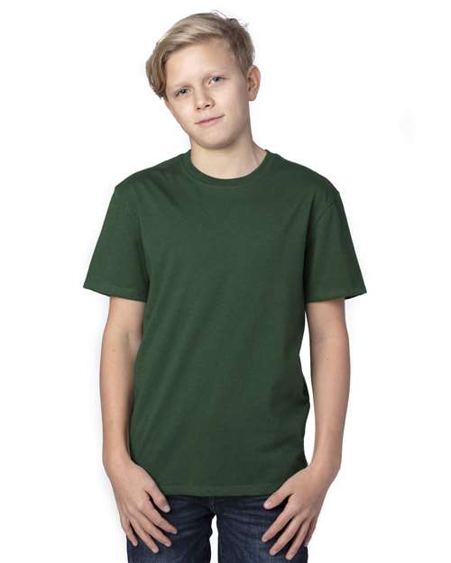 Threadfast Apparel 600A Forest Green — on model front
