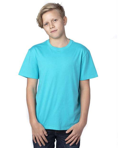 Threadfast Apparel 600A Pacific Blue — on model front