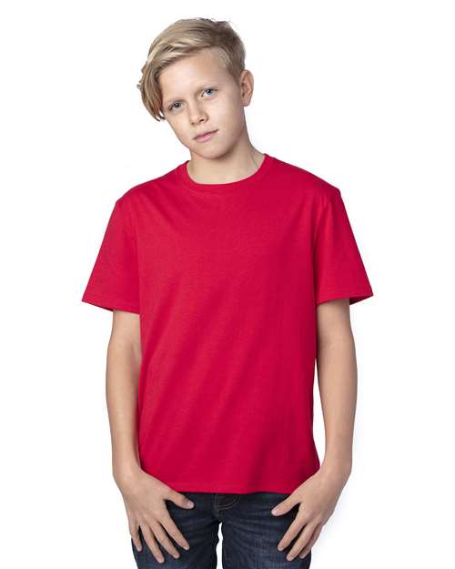 Threadfast Apparel 600A Red — on model front