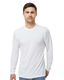 Tultex 0242TC - Unisex Poly-Rich Long Sleeve Tee - White