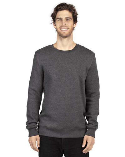 Threadfast Apparel 320C Charcoal Heather — on model front