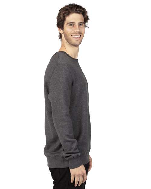 Threadfast Apparel 320C Charcoal Heather — on model side