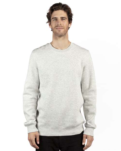 Threadfast Apparel 320C Oatmeal Heather — on model front