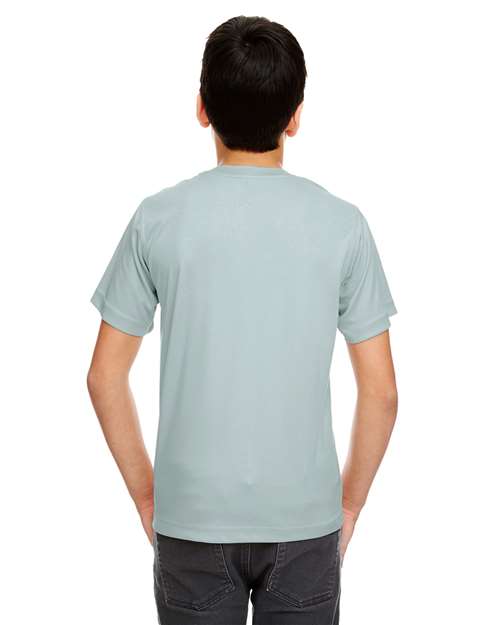 UltraClub 8420Y Grey — on model back